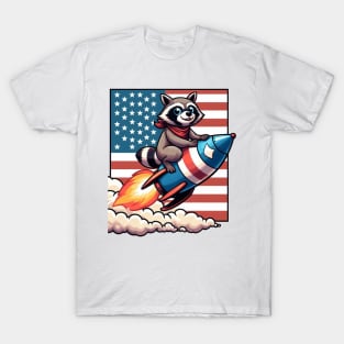 A Whimsical Tribute to American Culture in Cartoon Style T-Shirt